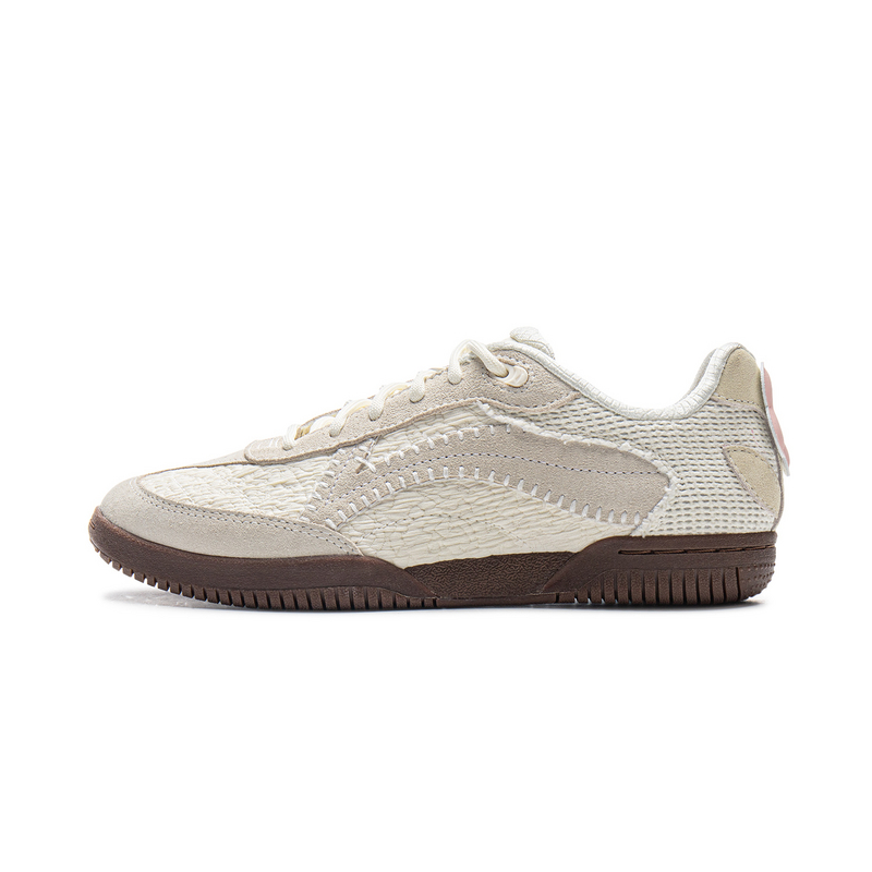 TYAKASHA x LiNing Abrasion Resistant Slip Resistant Low Top Casual Shoes Unisex Ecru