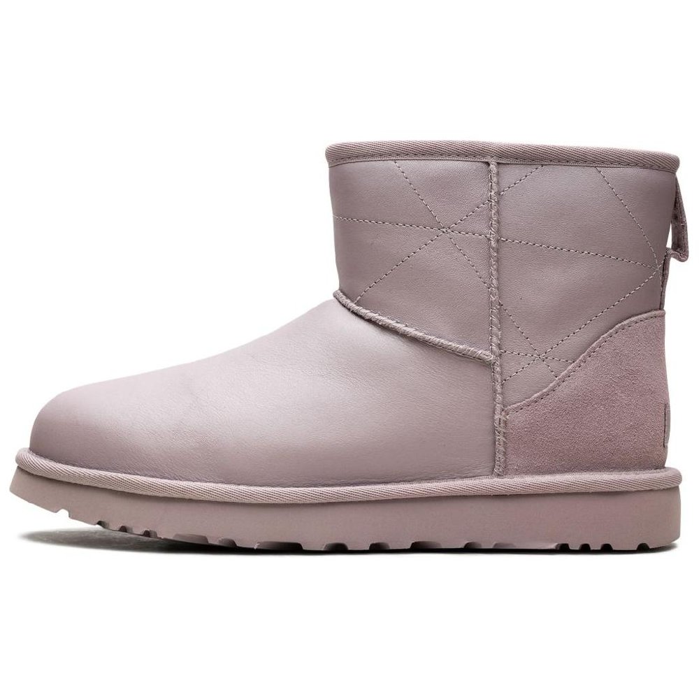 UGG CLASSIC MINI Pearlized Abrasion Resistant Short Snow Boots Women's Pink