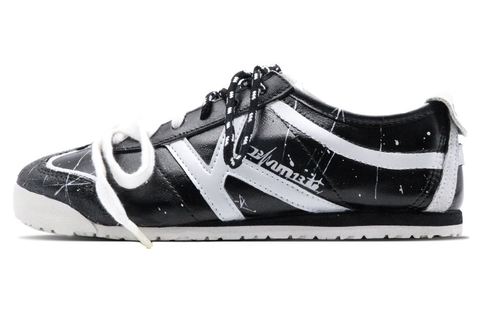 Kappa Anti Slip Wear Resistant Low Top Skateboard Shoes Women's Black White