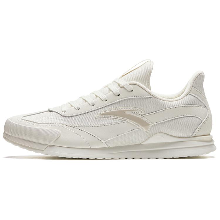 Anta Cushioning Abrasion Resistant Lightweight Low Top Casual Shoes Men's Ivory White