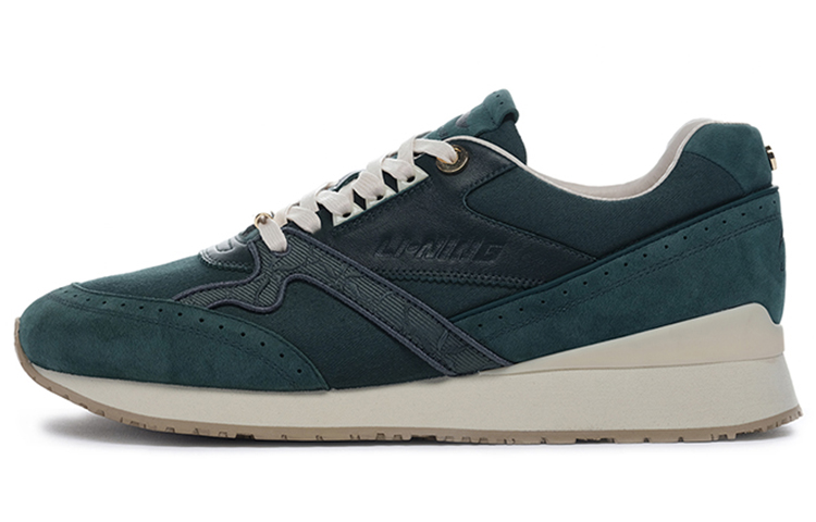 LI NING 1990 Shock Absorbers Slip Resistant Abrasion Resistant Low Top Running Shoes Men's Pine Jasper Green