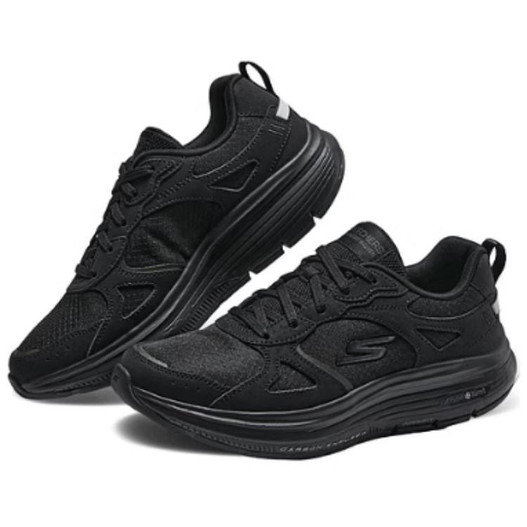 Skechers Cushioned Wear-Resistant Water-Resistant Low-Top Casual Running Shoes Women's Black купить в интернет-магазине Yoocart с быстрой доставкой по России.