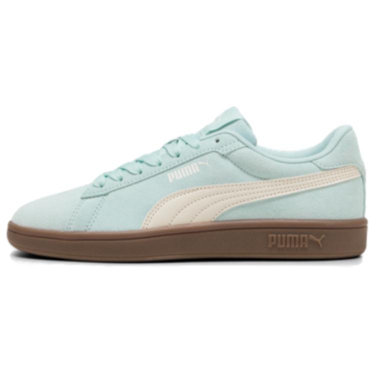 PUMA Smash Abrasion Resistant Low Top Skateboard Shoes Unisex Blue White Brown