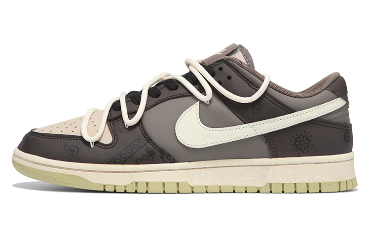 Nike Dunk Low Low-Top Skateboard Shoes Men's Brown