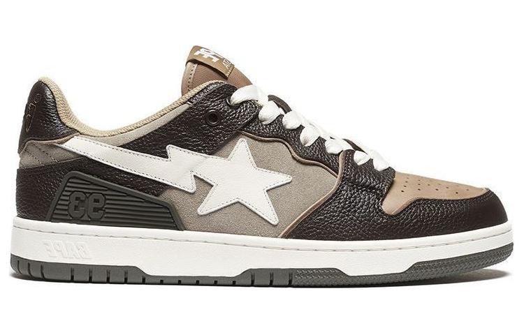 A BATHING APE SK8 Sta Stylish Skateboarding Shoes Women's Brown купить в интернет-магазине Yoocart с быстрой доставкой по России.
