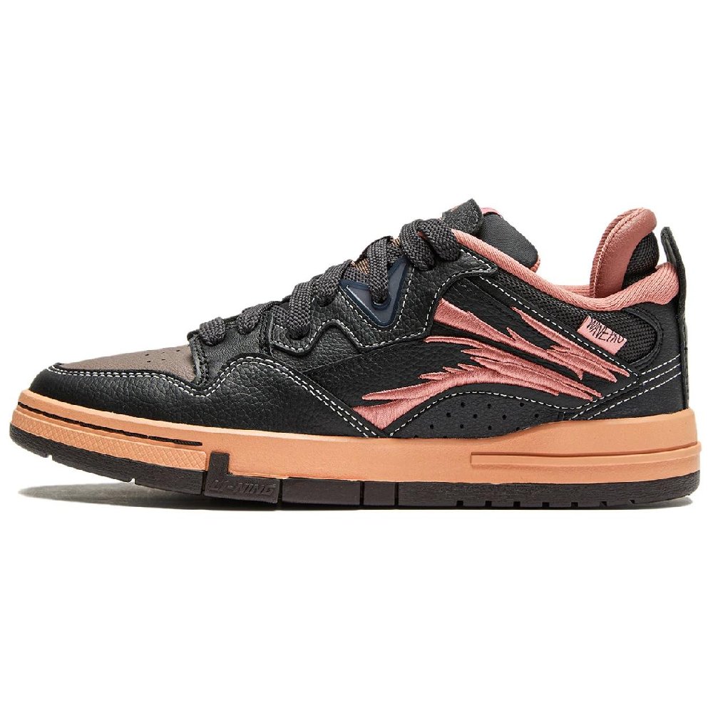 LiNing Wave Pro Abrasion Resistant Slip Resistant Low Top Skateboard Shoes Women's Black