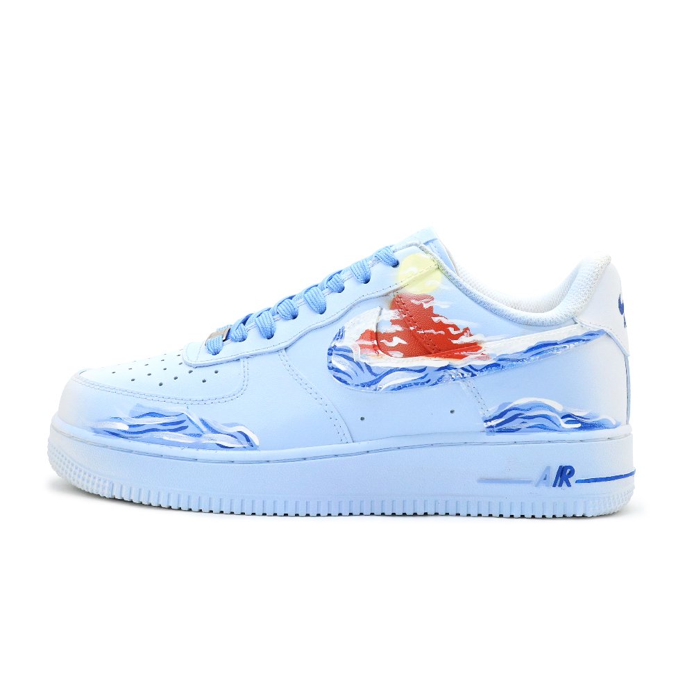 Nike Air Force 1 Skateboard Shoes Unisex Low top Lake Blue/Pearl White