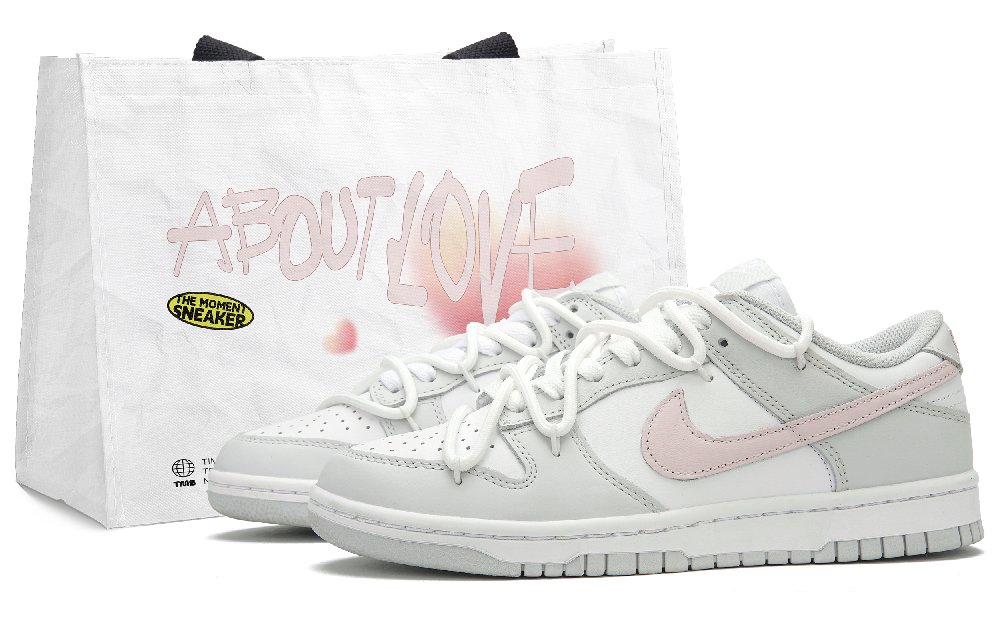 Nike Dunk Meteorite Bubble 2.0 Slip Resistant Low Top Skateboard Shoes Women's White Pink Gray