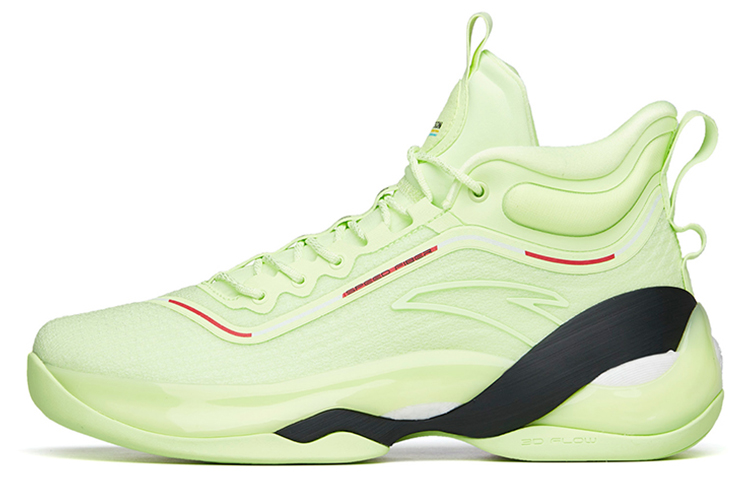 Anta KT7 KT 7 Anti-Slip Wear-Resistant High-Top Basketball Shoes Men's Green