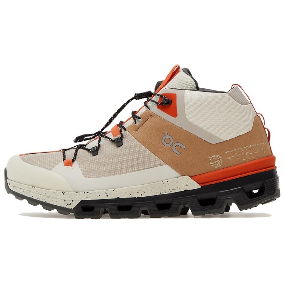 On Cloudtra Cushioning Wear-Resistant Low-Top Hiking/Trekking Shoes Men's Beige Brown