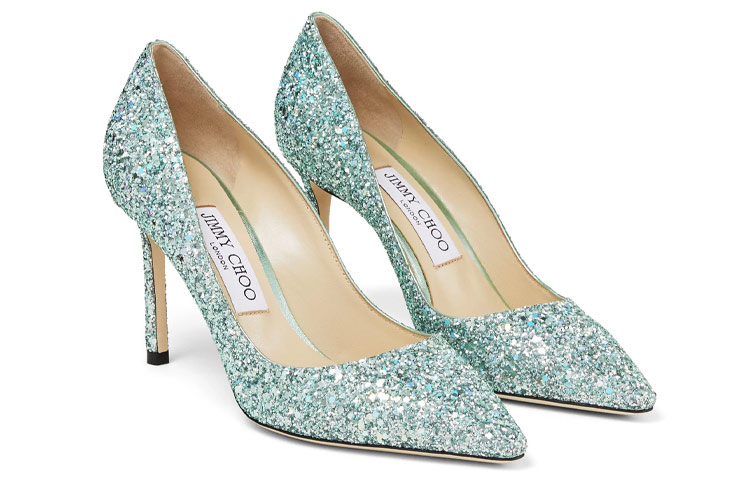 Jimmy Choo ROMY 85 Slim Heel High Heels · 8.5cm Women's Green