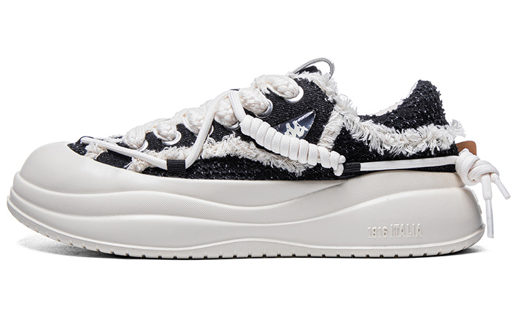 Kappa Anti-Slip Wear-Resistant Low-Top Skateboard Shoes Women's Black