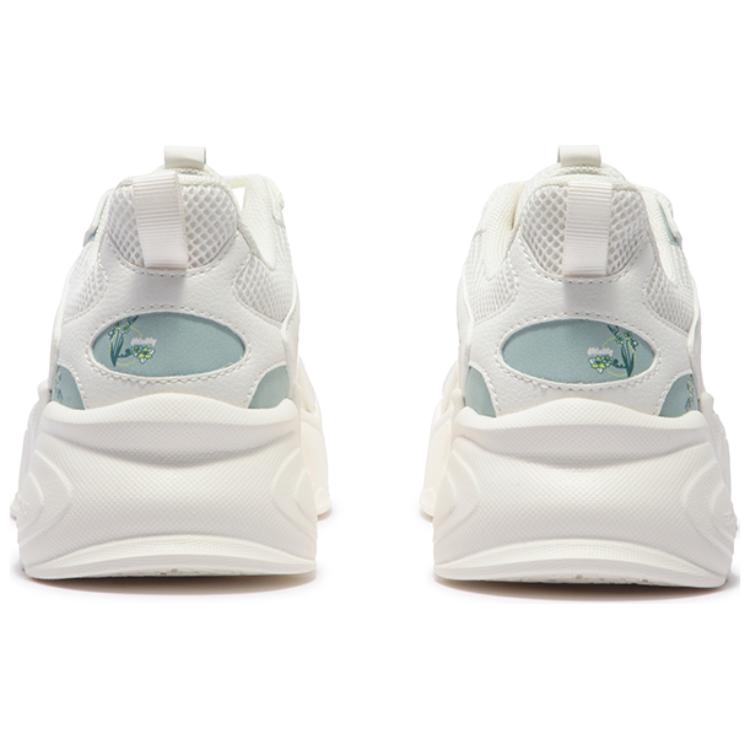 361° Abrasion-Resistant Low-Top Running Shoes Women's White Green