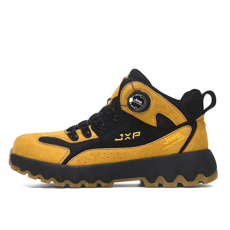 Jeep Mid Top Outdoor Shoes Men's Gold