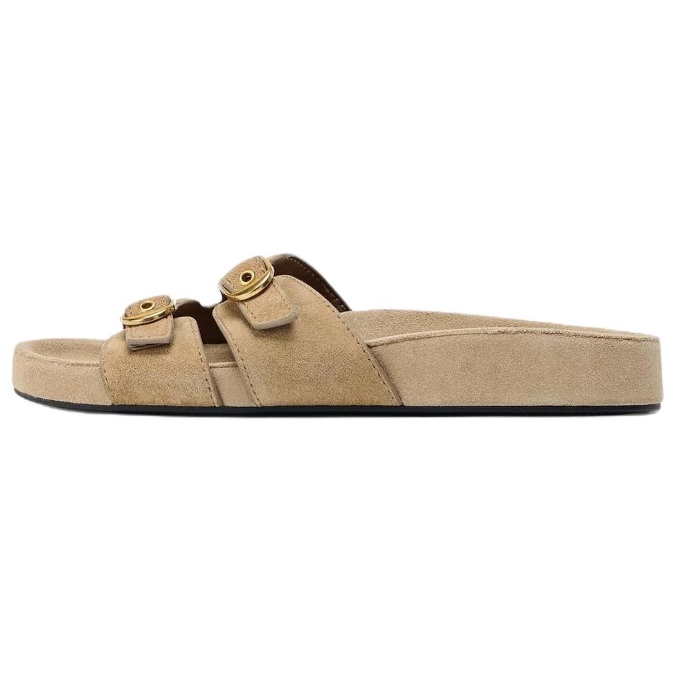 ZARA Slide Slippers Women's Beige