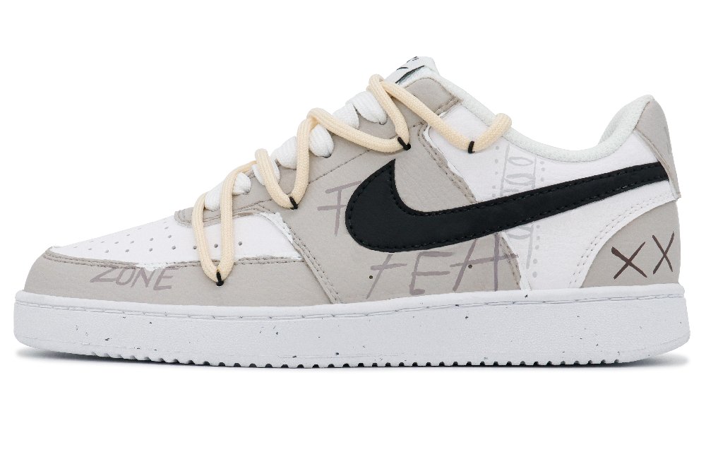 Nike Court Vision 1 Skateboard Shoes Men Low-Top Gray/Brown