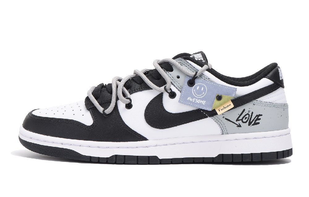 Nike Dunk Skateboard Shoes Women's Low-Top Gray