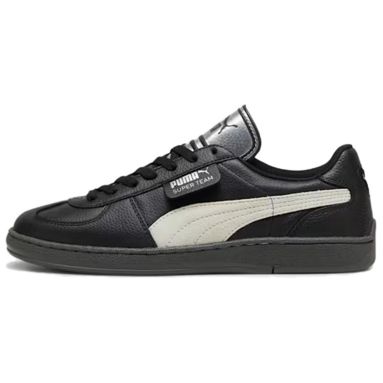 PUMA Superteam Anti Slip Wear Resistant Low Top Skateboard Shoes Unisex Black