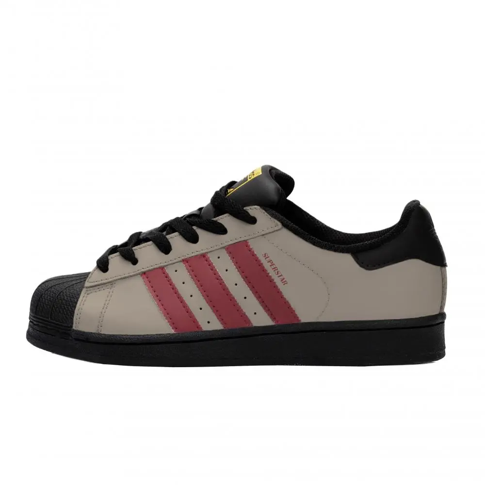 Adidas Originals SUPERSTAR Anti Slip Wear Resistant Low Top Skateboard Shoes Unisex Brown Black