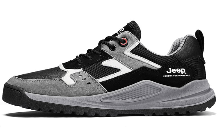 Jeep Casual Shoes Men Low Top Black/Gray