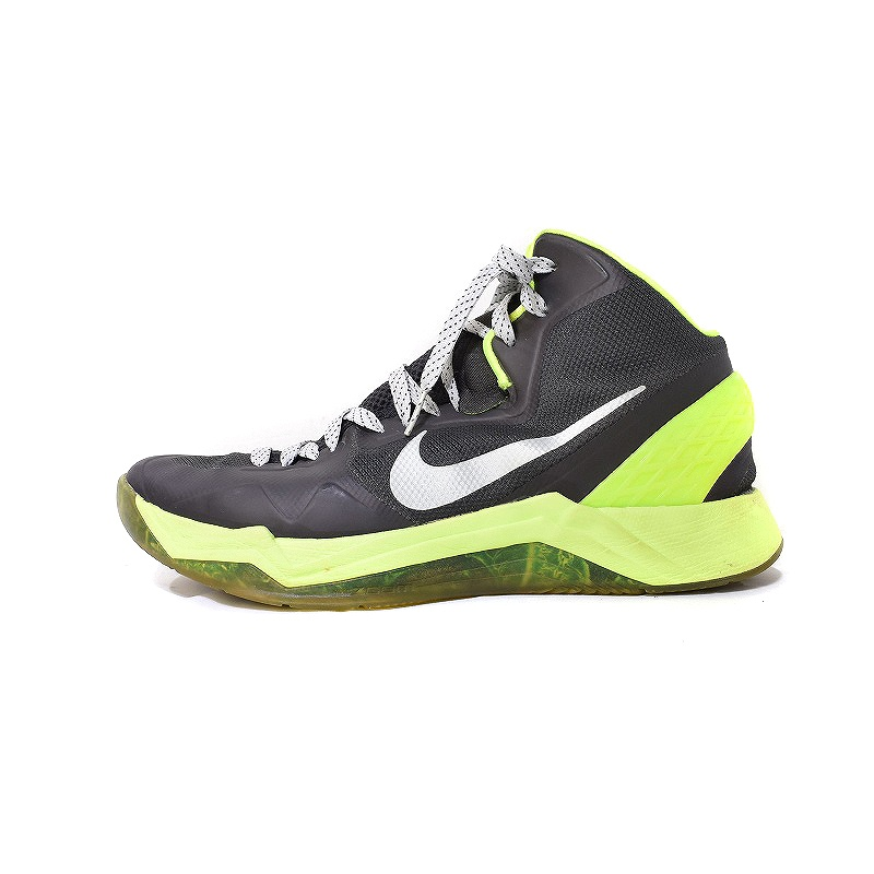 Nike ZOOM HYPERDISRUPTER Anti Slip Wear Resistant Mid Top Basketball Shoes Men's Gray Green