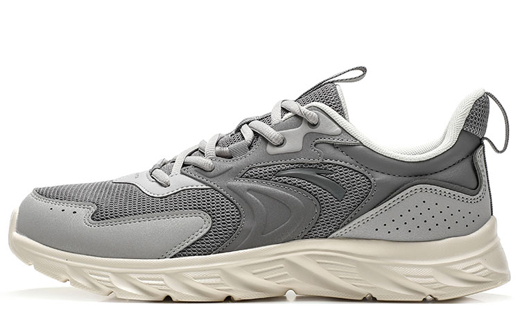 Anta Cushioned Anti-Slip Wear-Resistant Breathable Lightweight Low-Top Running Shoes Men's Gray