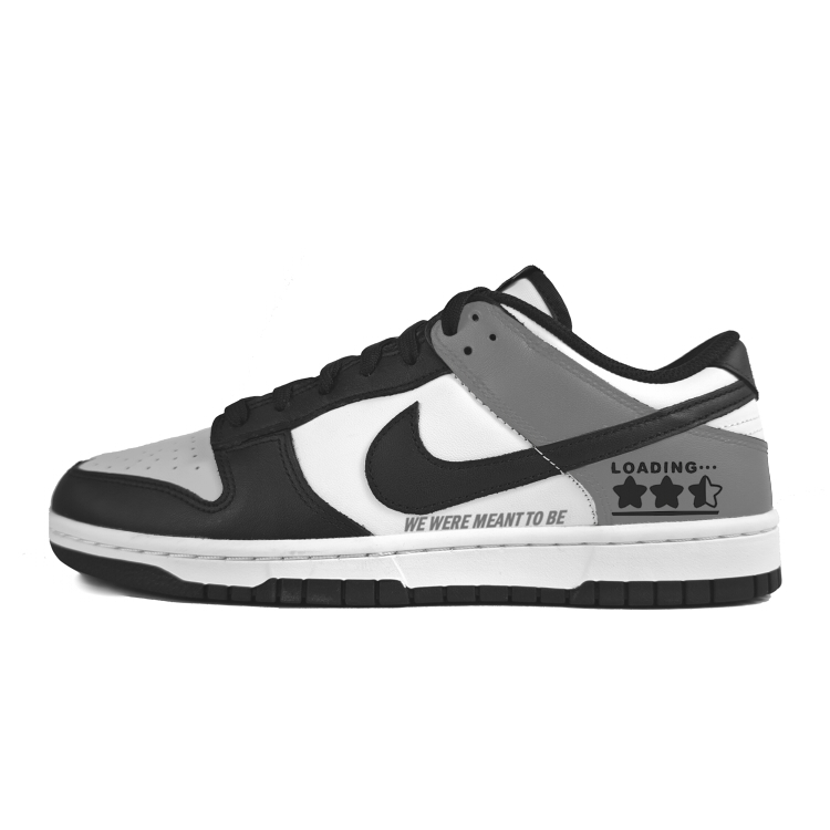 Nike Dunk 'White/Black' Panda Abrasion-Resistant Low-Top Skateboard Shoes Women's Black White