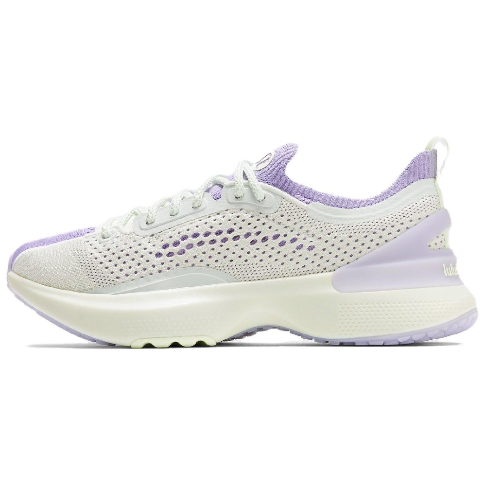 Lululemon Chargefeel 3 Breathable Support Rebound Low Top Running Shoes Women's White Purple
