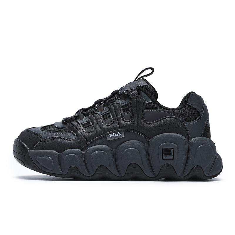 FILA Croissant Anti Slip Wear Resistant Low Top Running Shoes Women's Black