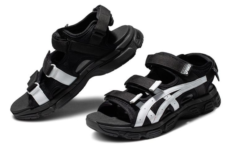 Asics Kahana Sd 2 Fashion Retro Sports Unisex Sandals 'Black White'
