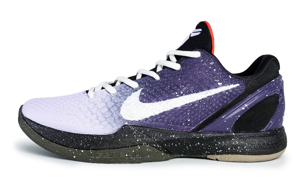 Nike Zoom Kobe 6 Anti-Slip Wear-Resistant Low-Top Basketball Shoes Unisex Purple