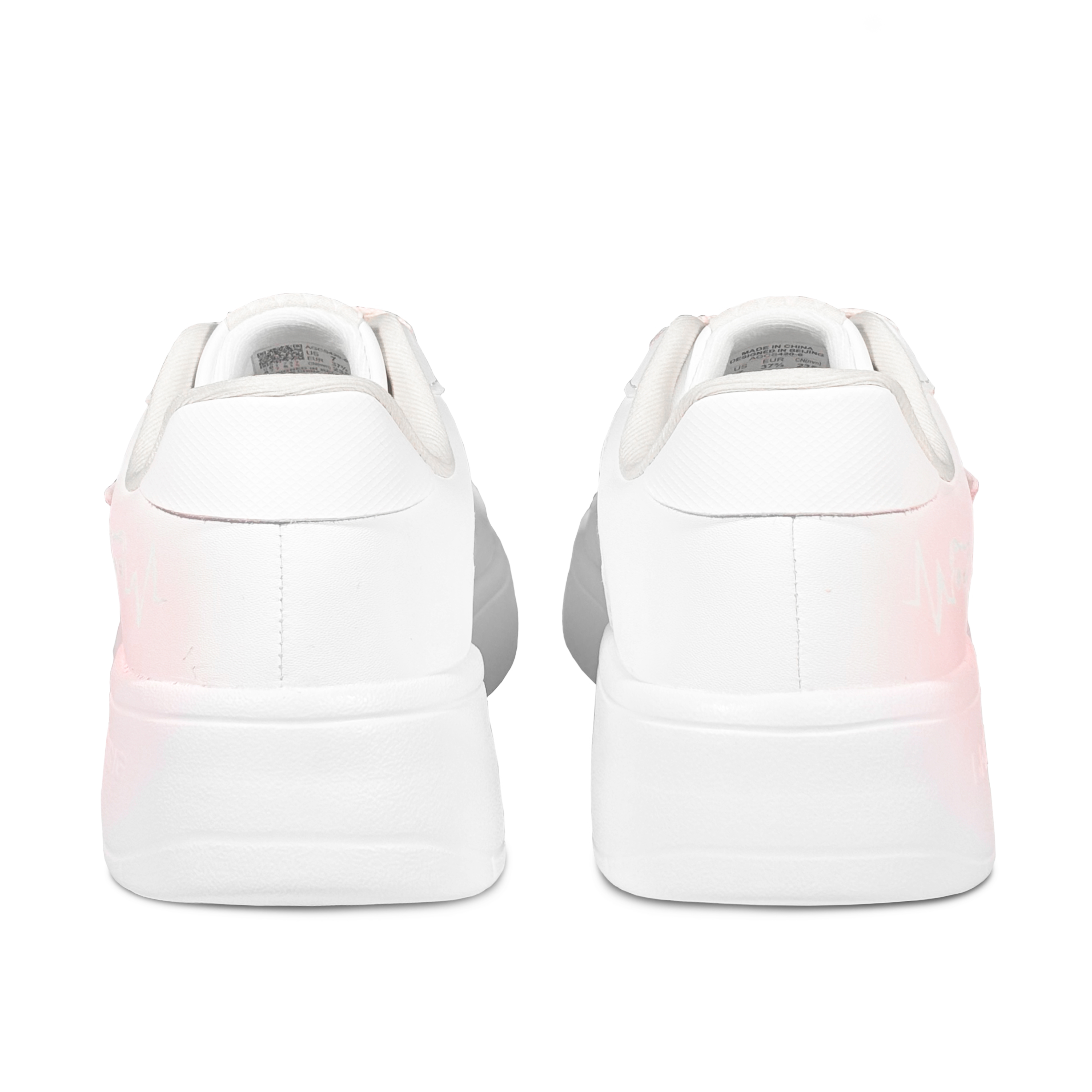 LiNing Pontoon Boats Anti Slip And Wear Resistant Height Increasing Low top Skateboard Shoes Women's Pink White купить в интернет-магазине Yoocart с быстрой доставкой по России.