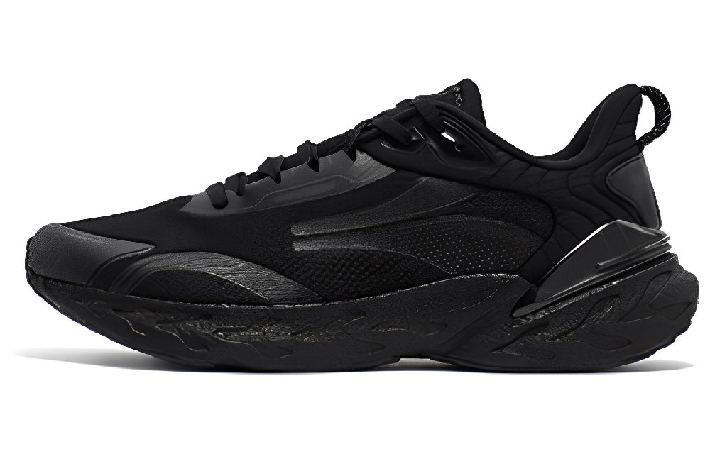361° Popping Foam 3 Cushioning Breathable Low-Top Running Shoes Men's Black Gray