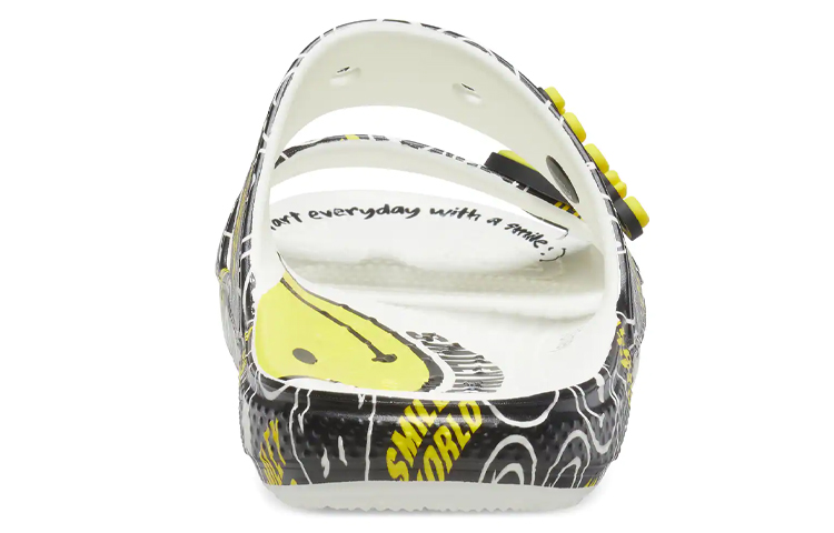 Crocs SmileyWorld X Classic Sandal 'Black White'