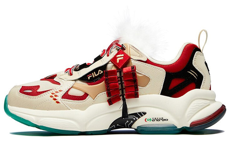 FILA FUSION Rjv 'Creamwhite Dark Red' Women's