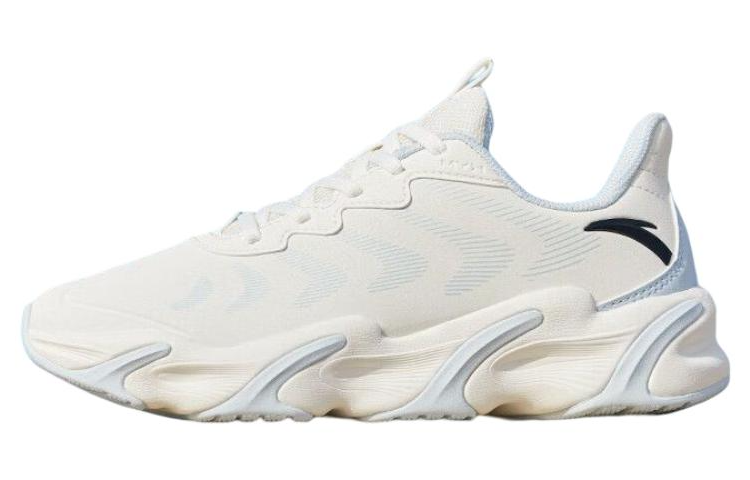 Anta Keep Moving Cushioning Wear-Resistant Low-Top Running Shoes Women's White Blue