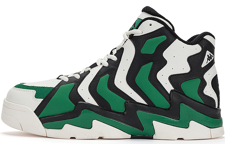 Kappa High-Top Skateboard Shoes Unisex Fir Wood Green