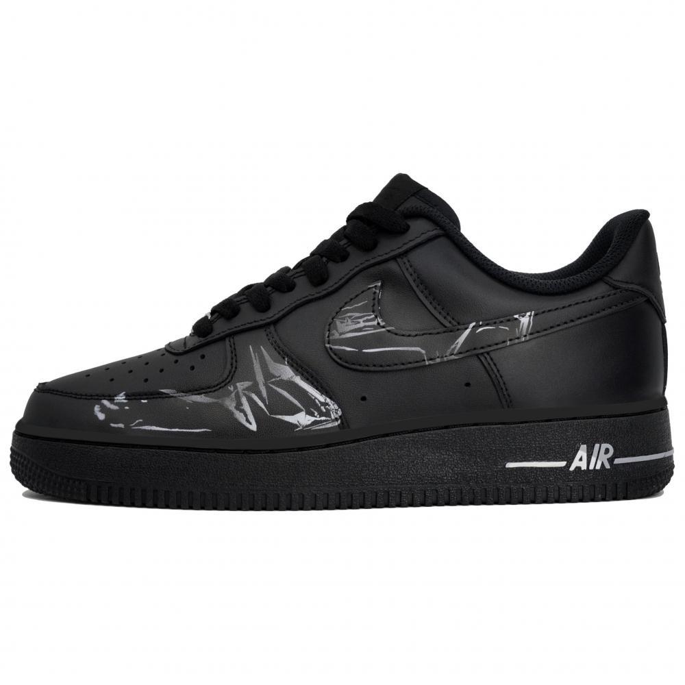 Nike Air Force 1 07 LTDZ Uncompromising Slip-Resistant Low-Top Skateboard Shoes Unisex Premium Black