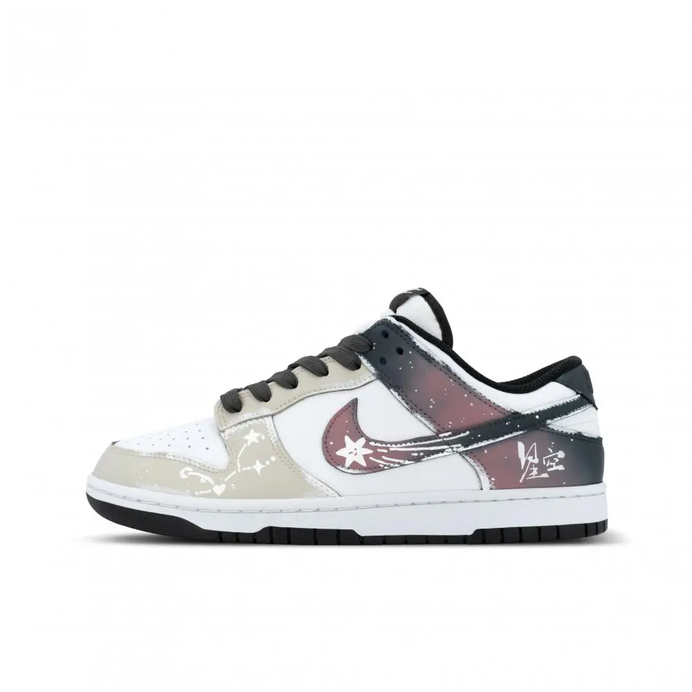 Nike Dunk Panda, Tranquil Starry Sky Abrasion Resistant Low top Skateboard Shoes Unisex Black White