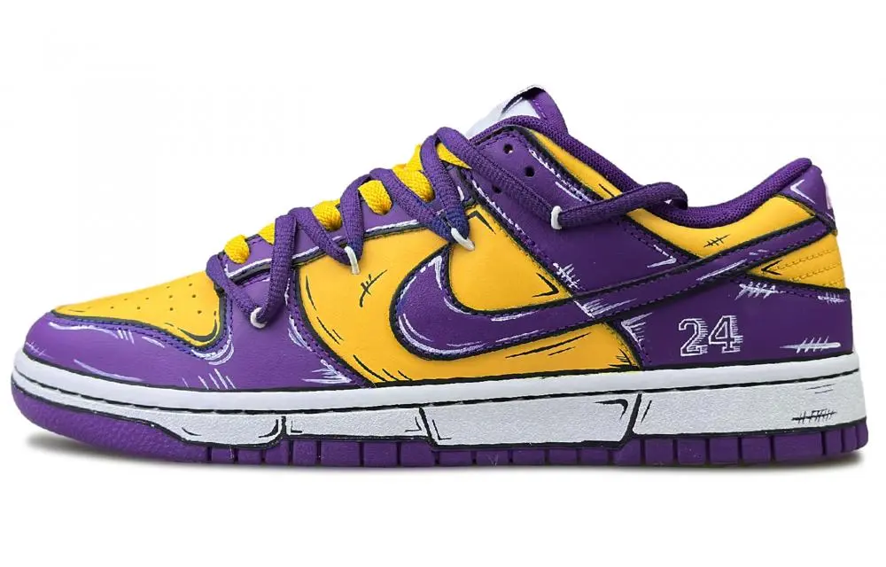 Nike Dunk Skateboard Shoes Men's Low top Purple