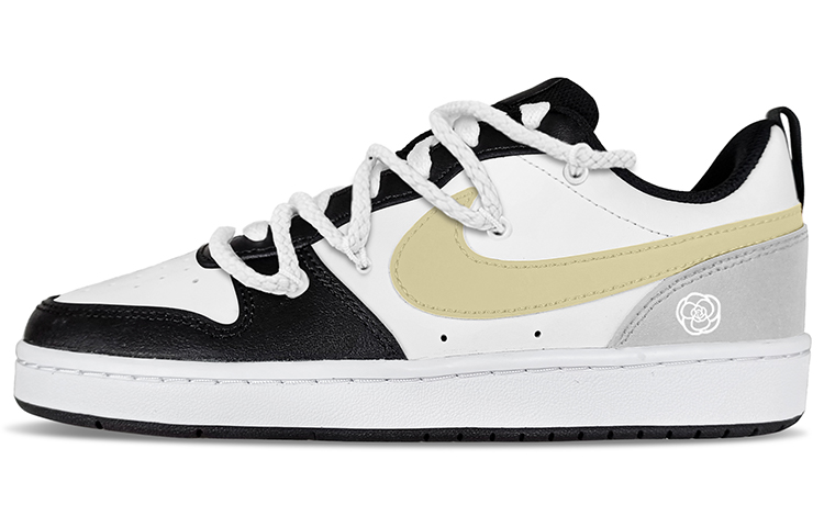 Nike Court Borough Low 2 Low-Top Skateboard Shoes GS Beige Gray