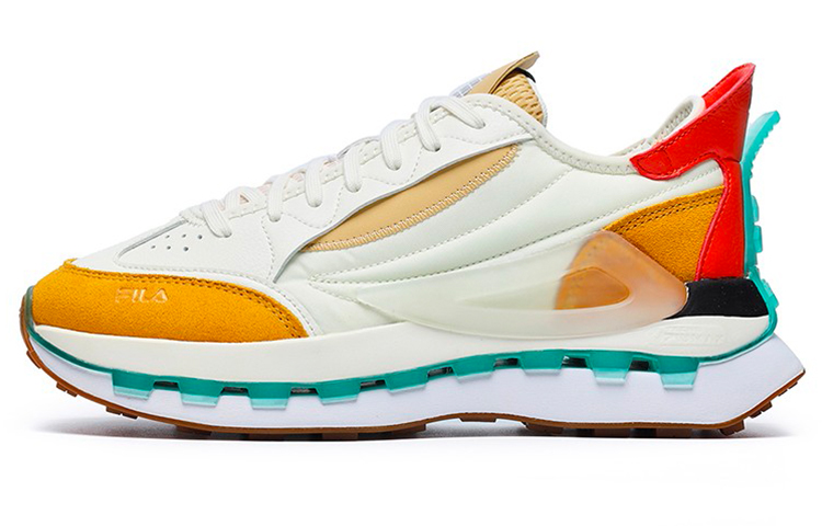 FILA Km Shoes 'White Yellow Orange' Women's