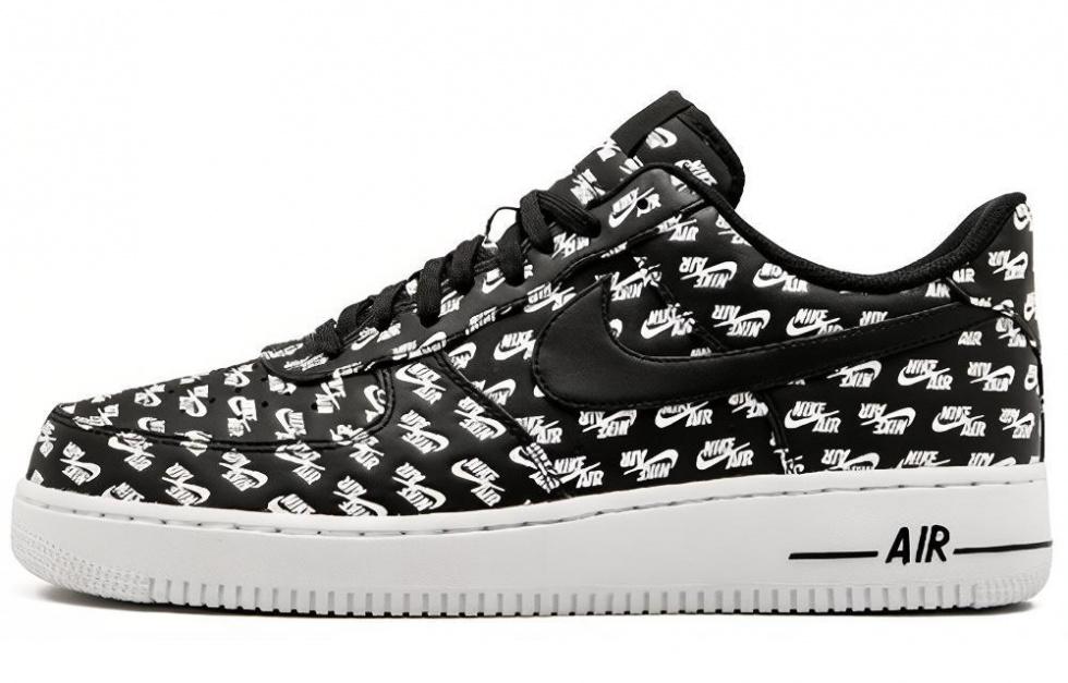 Nike Air Force 1 Low All Over Logo Black