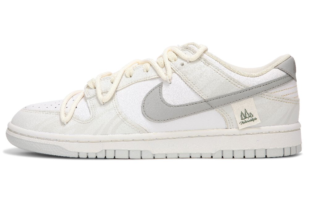 Nike Dunk 'Pure Platinum' Low-Top Skateboard Shoes Men's Gray White