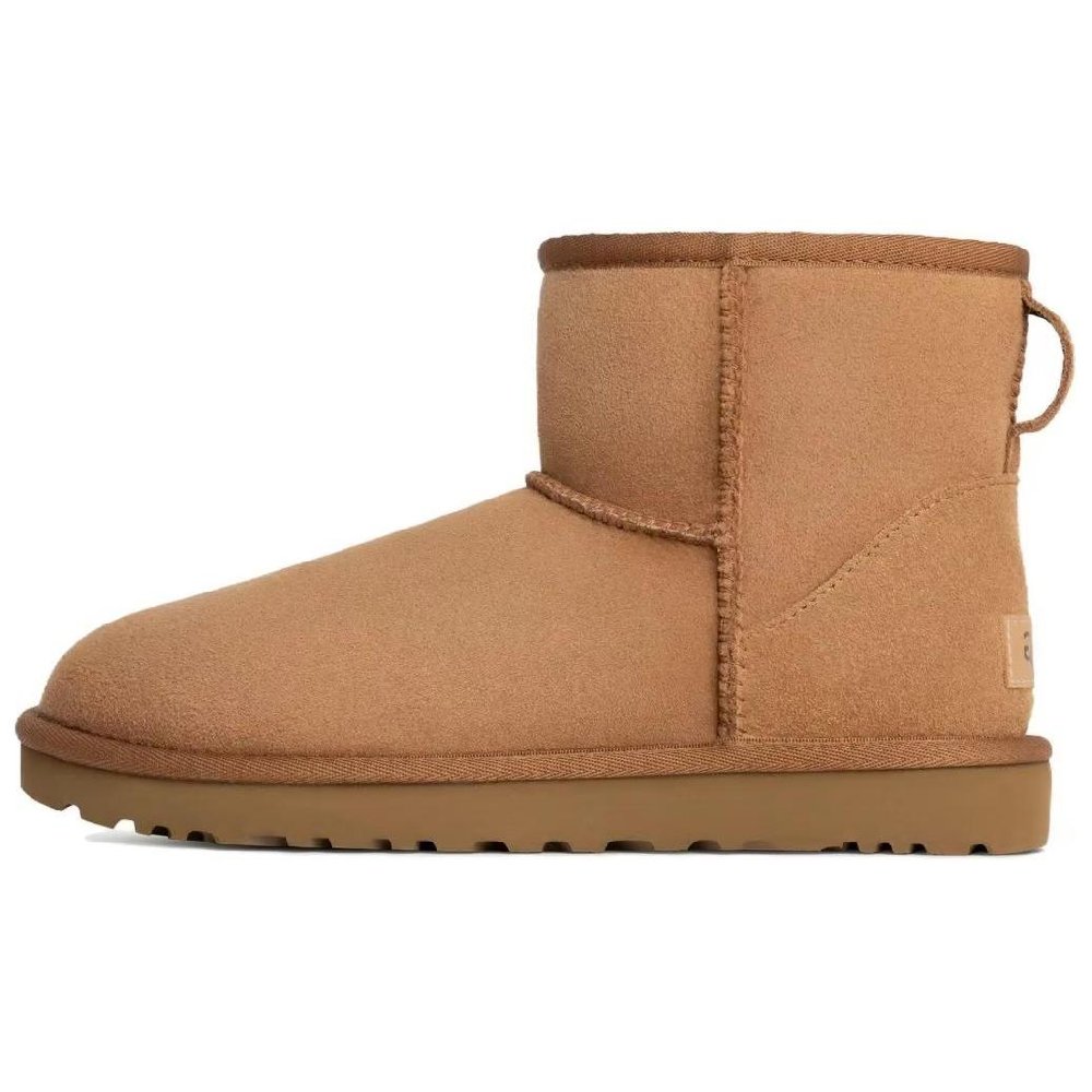 UGG CLASSIC MINI Warm Coverage Anti-Slip And Wear-Resistant Short Snow Boots Women's Chestnut Brown