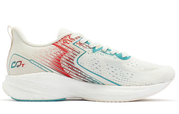 361° Carbon CQT Carbon Speed CQT Jade Rabbit Auspicious Breathable Low-Top Running Shoes Women's White Green
