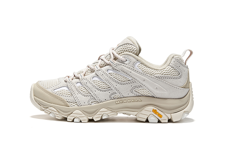 MERRELL MOAB 3 Low Top Outdoor Shoes Women's Light Beige White