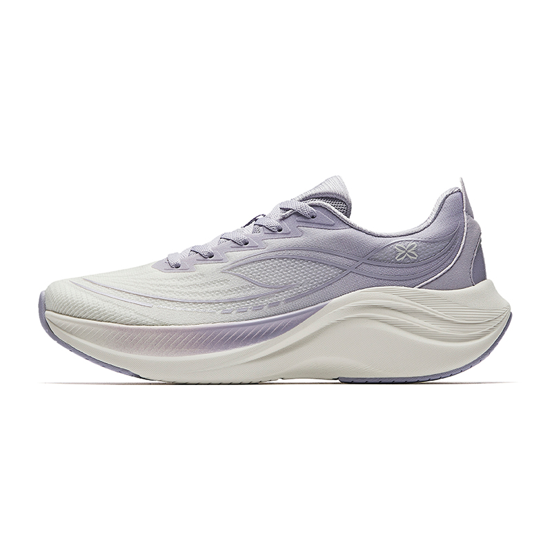 Anta Rebound Height Increasing Lightweight Breathable Low-Top Casual Running Shoes Women's White Purple
