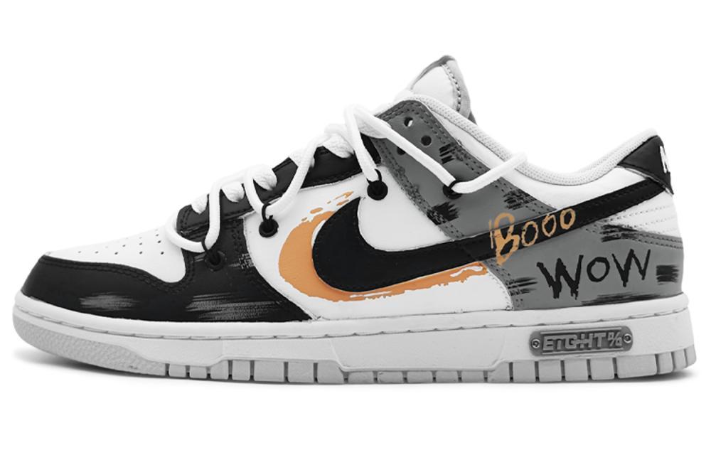 Nike Dunk 'Pure Platinum' Anti-Slip Wear-Resistant Low-Top Skateboard Shoes Men's Gray Orange