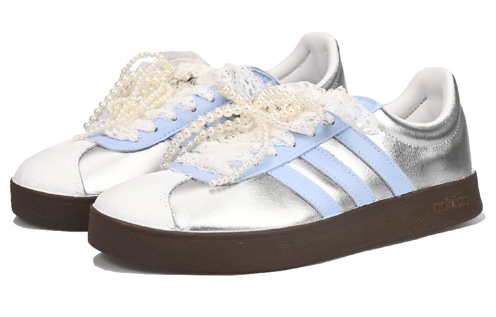 Adidas Neo VL Court 2.0 Ballet Dreamy Vlad Low Top Skateboard Shoes Unisex Silver Purple
